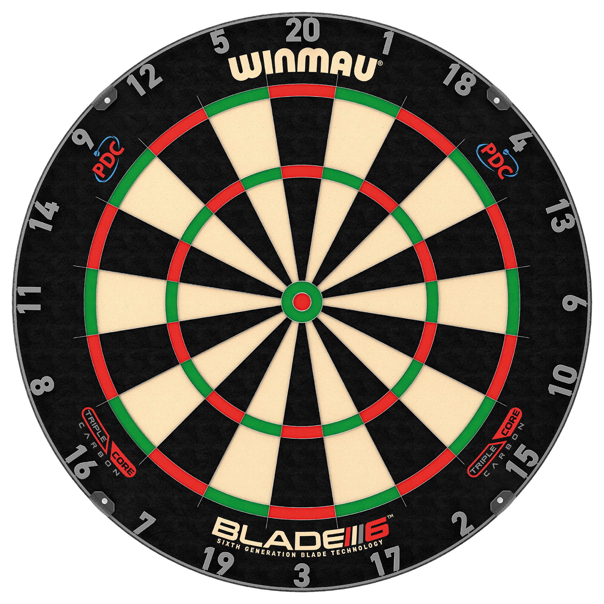 Winmau Set Triple Core Dartboard + Polaris Dartboard Beleuchtung + Pro-Line Surround