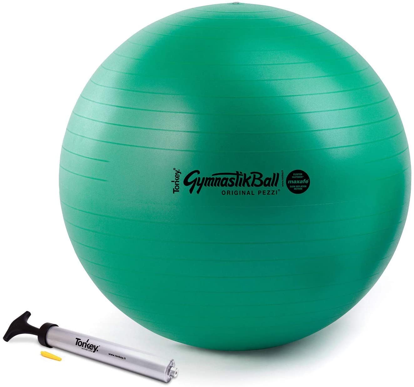 Original "PEZZI"® GymnastikBall MAXAFE® Kit2 75 cm grün
