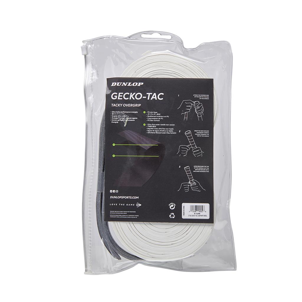 Dunlop GECKO-TAC OVERGRIP WHITE 30PCS REEL