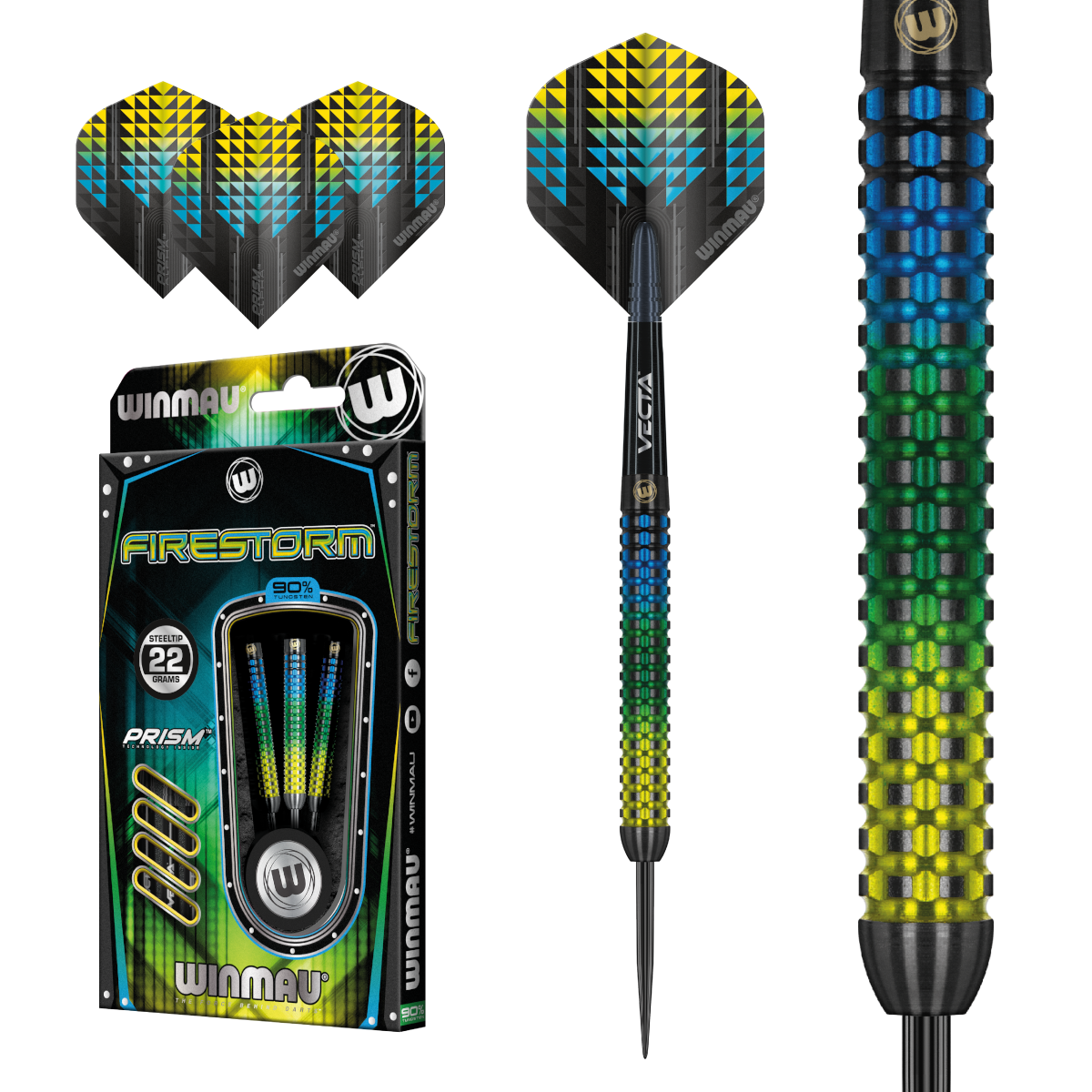 Steeldart Winmau Firestorm 1472-22g Dartpfeile Steeldart Winmau Firestorm 1472-24g