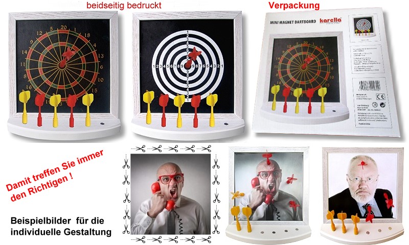 Mini Magnet Dartboard inkl. 6 Magnetdarts