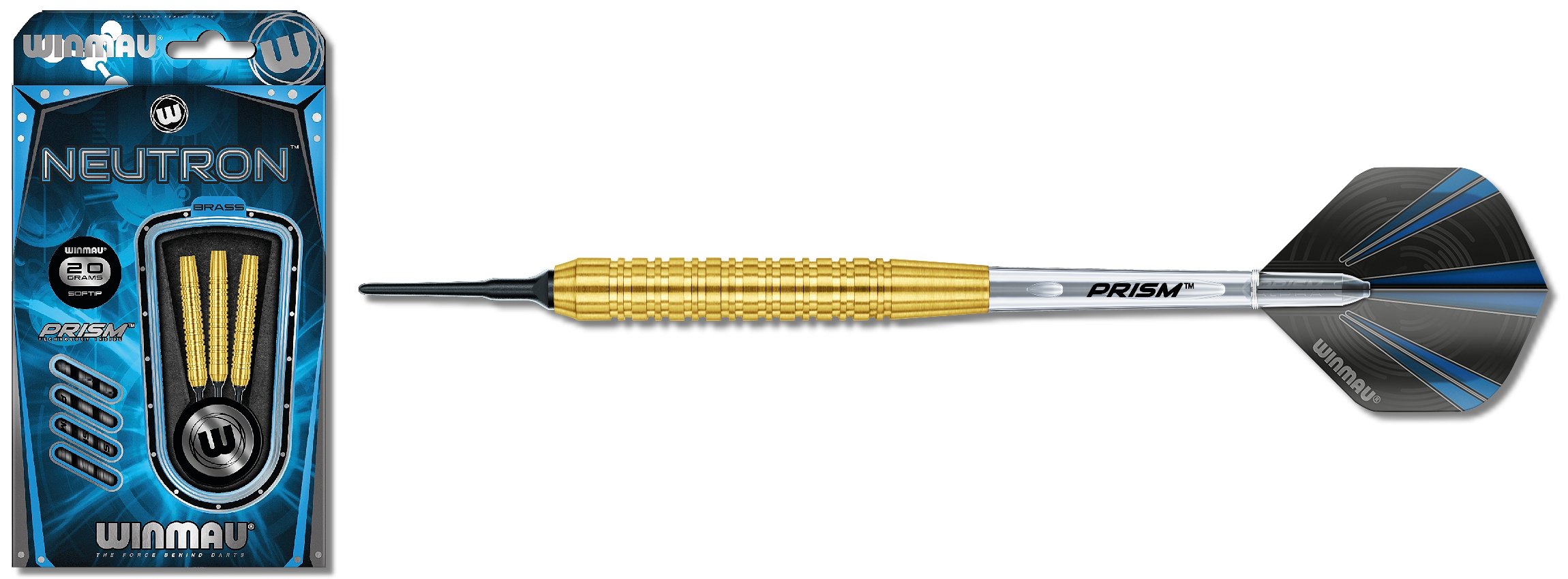 Softdart Winmau Neutron Brass 20g Dartpfeile