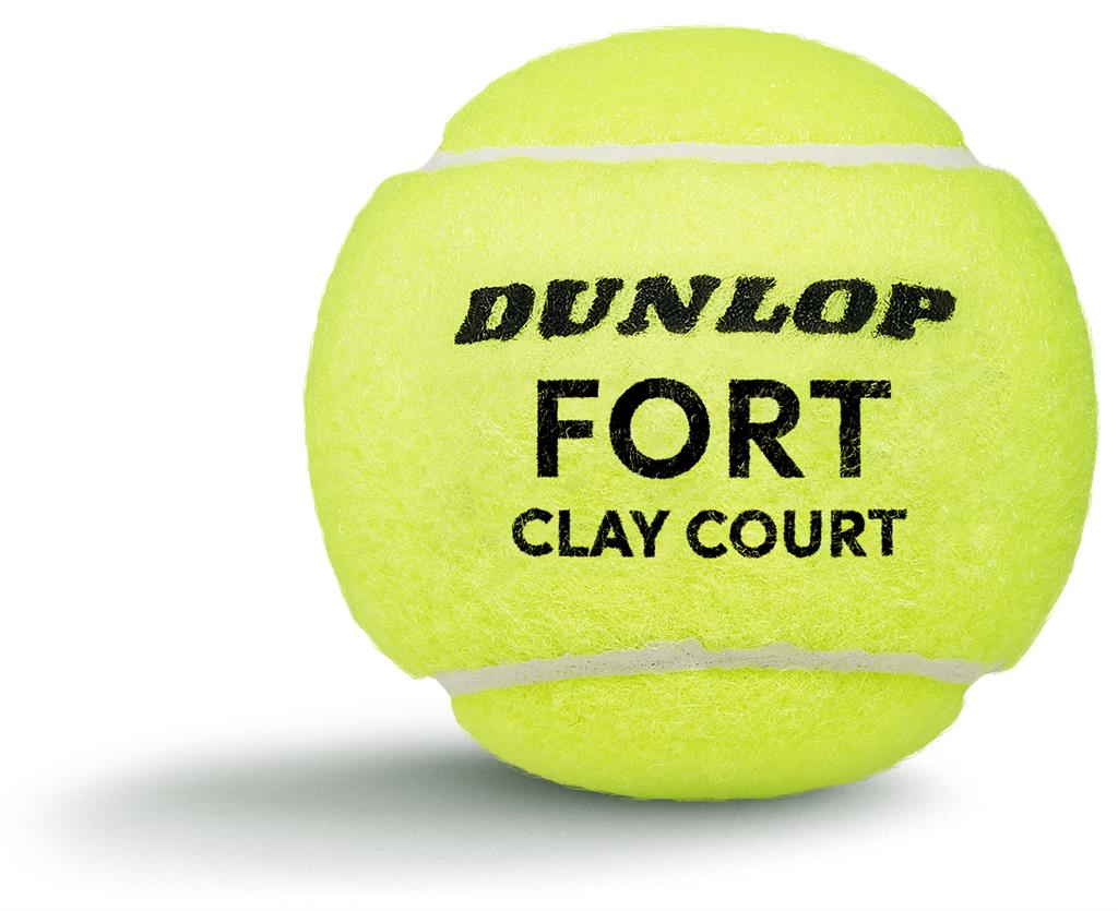 Dunlop Sport Tennisball Fort Clay Court 4TIN Tennisbälle 4er PET