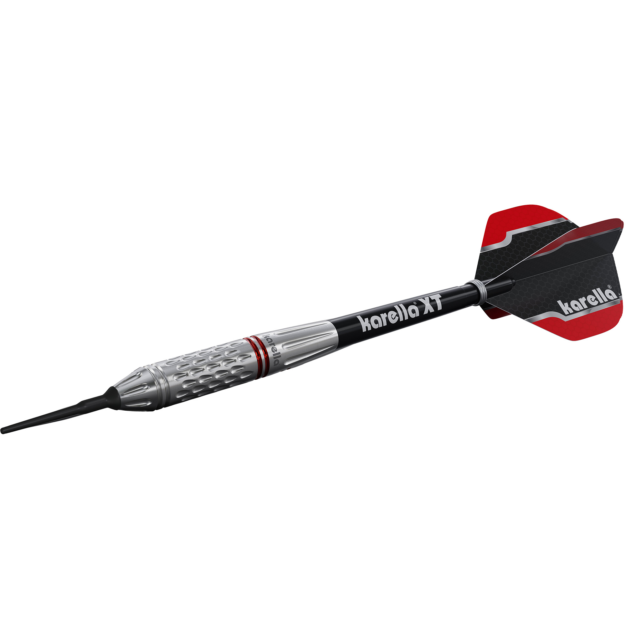 Softdart Karella Commander, silber, 90% Tungsten, 19g Dartpfeile