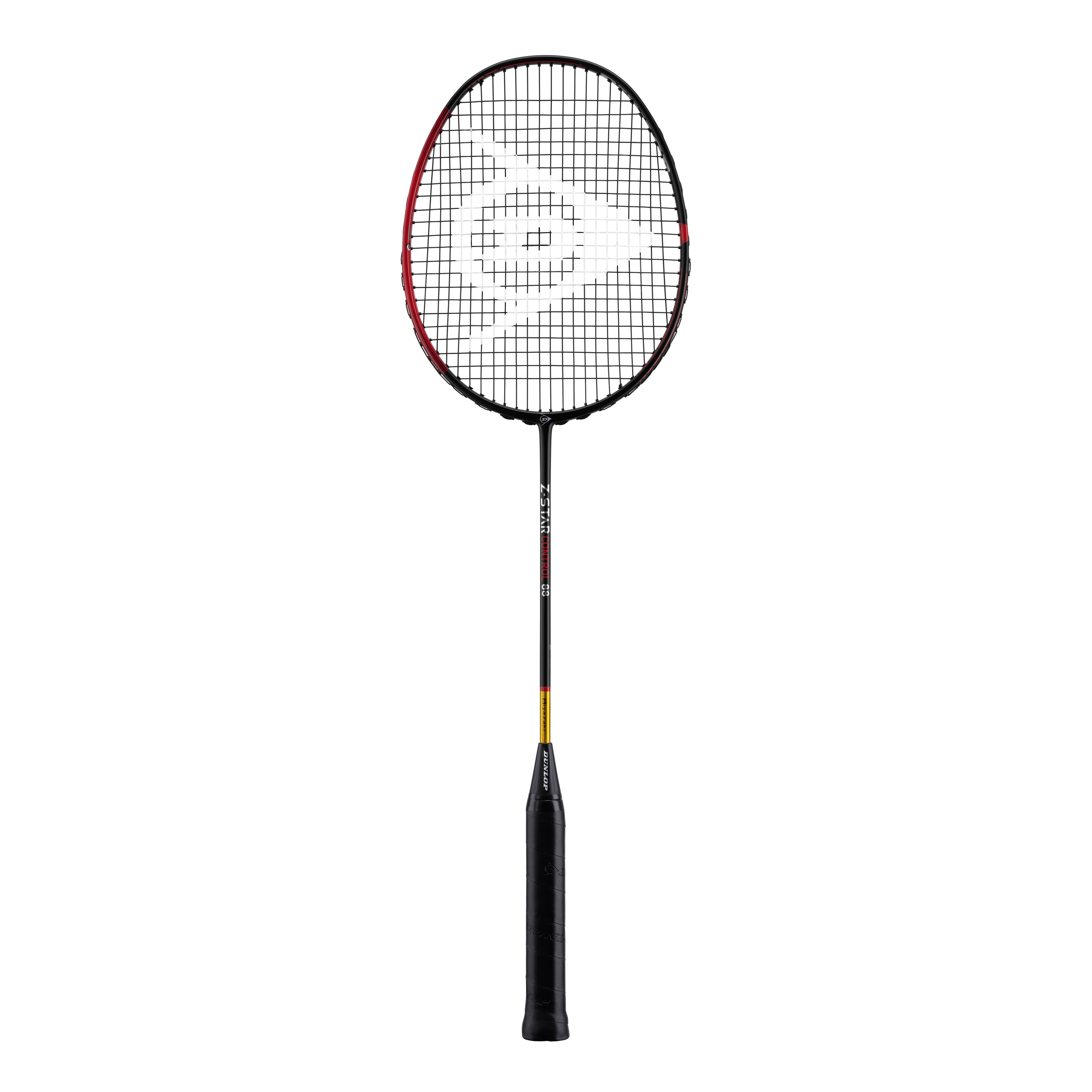 Badmintonschläger Z-Star Control 88 schwarz/rot bespannt