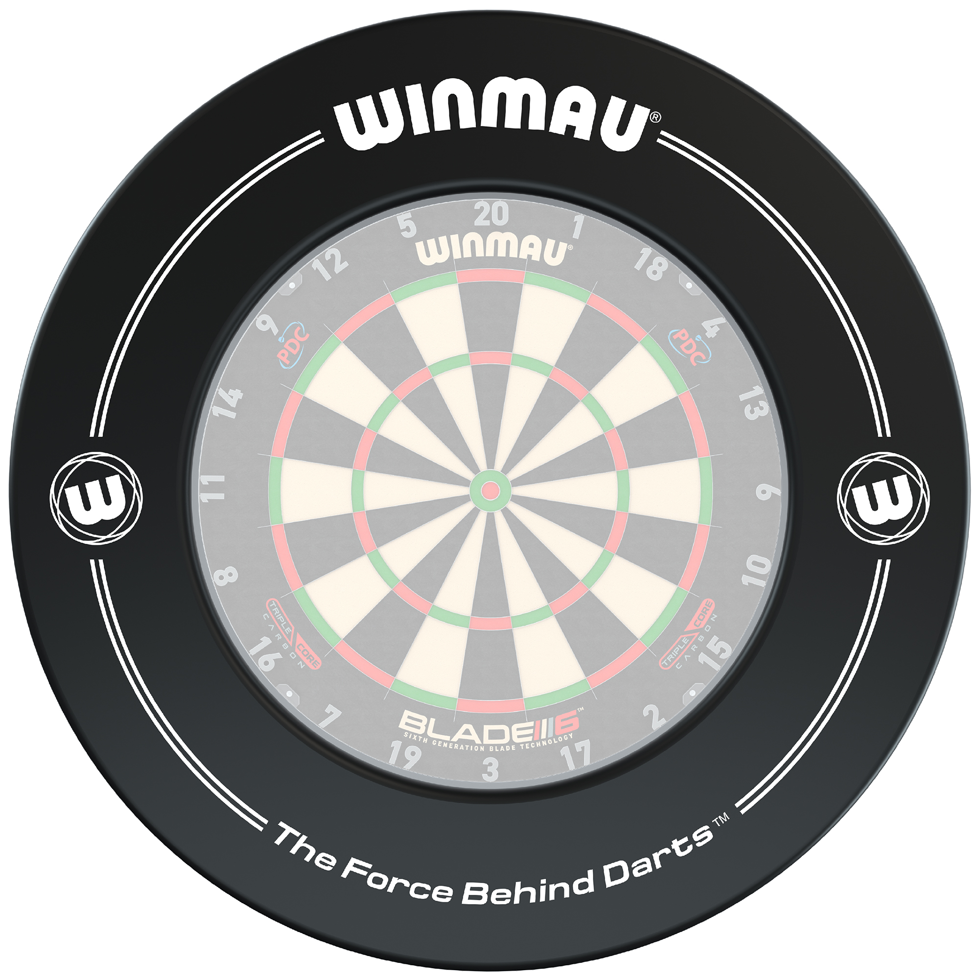 Catchring (Auffangring) - Winmau schwarz 4400 Dartboard Surround