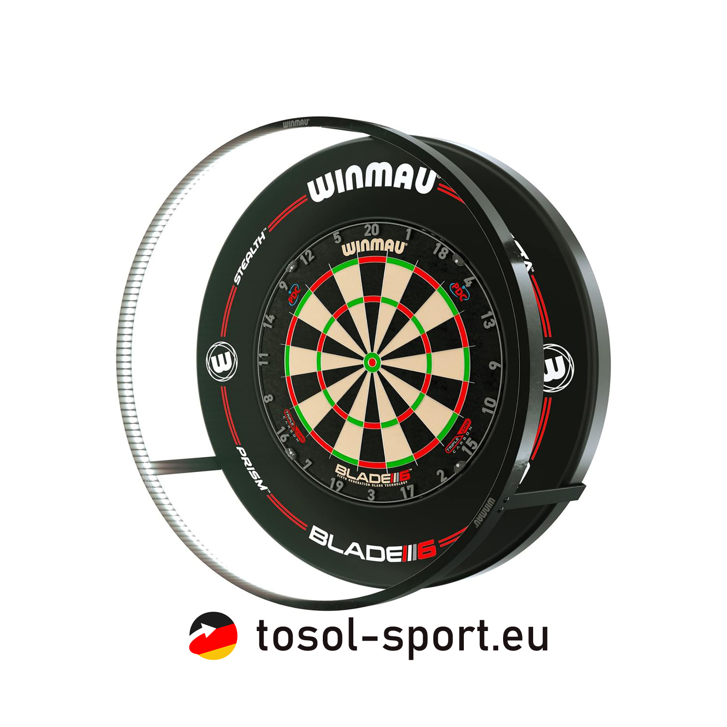 Winmau Dartboard Triple Core + Plasma Beleuchtung + Pro-Line Surrround