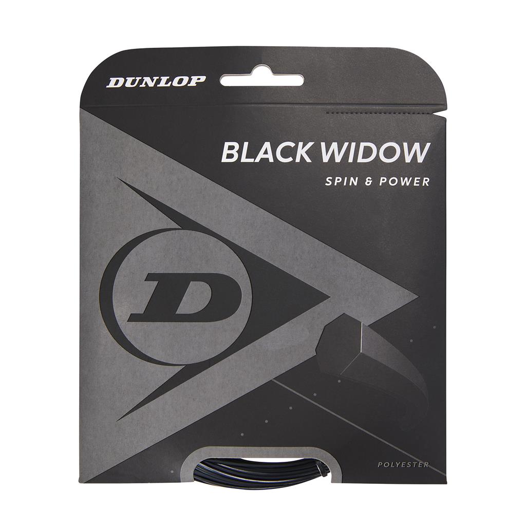 Dunlop Tennissaite BLACK WIDOW 18G SET Tennis Saite