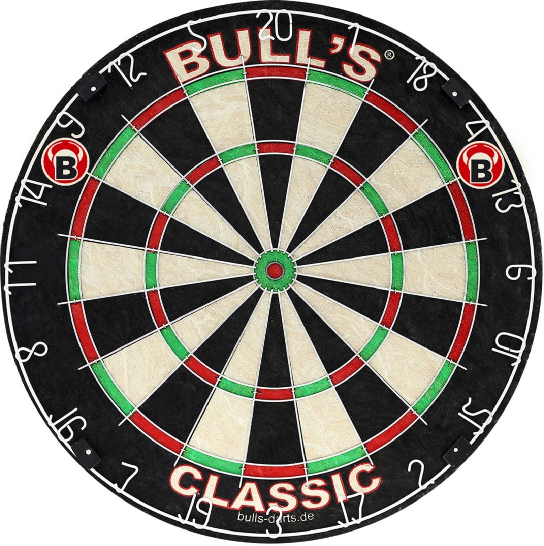 Perfektes Dartspiel: BULL'S Classic Bristle Dart Board mit stylischem Tosol Dart Dartboard Surround in Schwarz – Ultimativer Spaß für Dart-Enthusiasten!