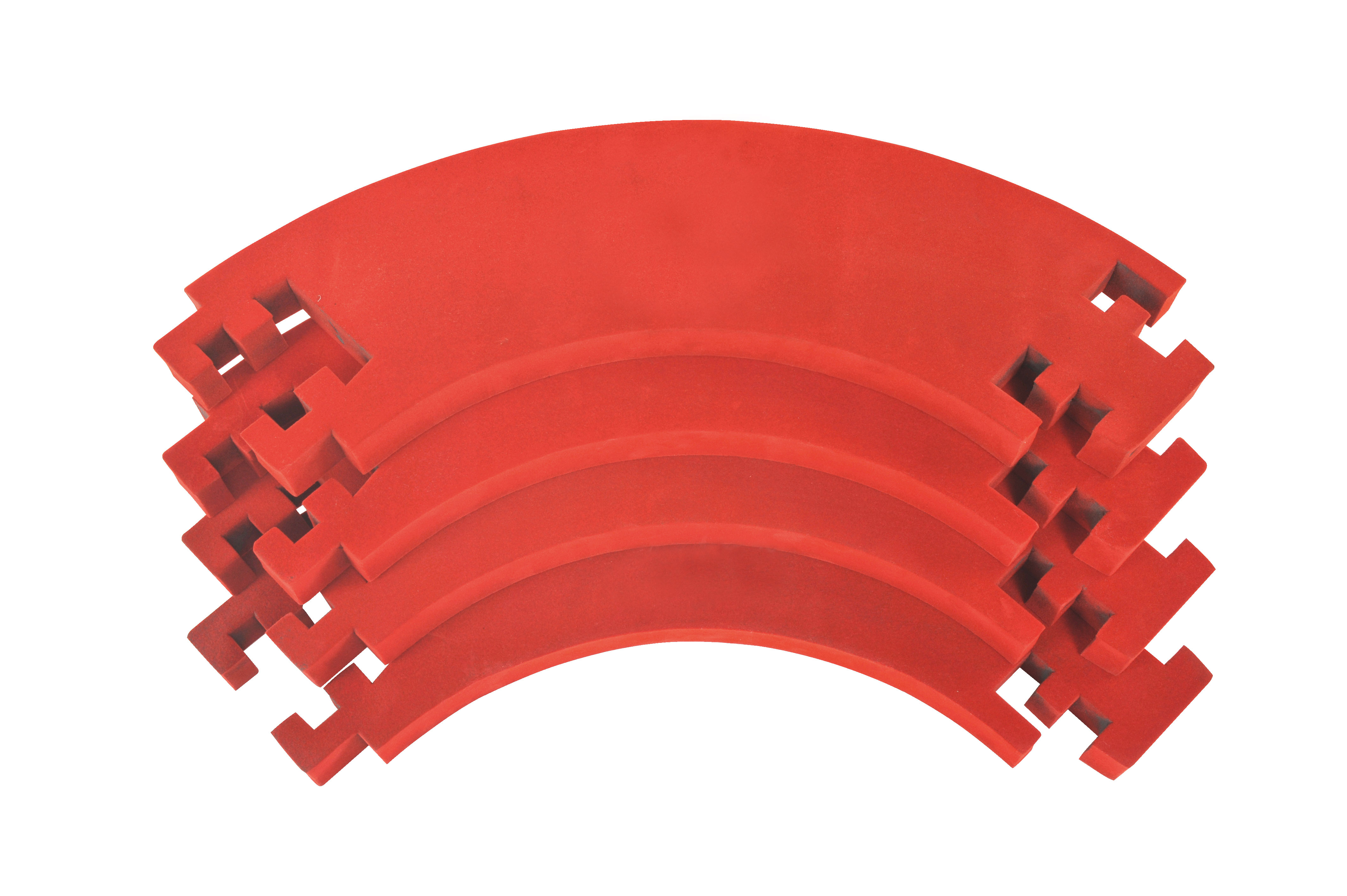 Catchring Karella Stoff 4-tlg rot Dart Surround