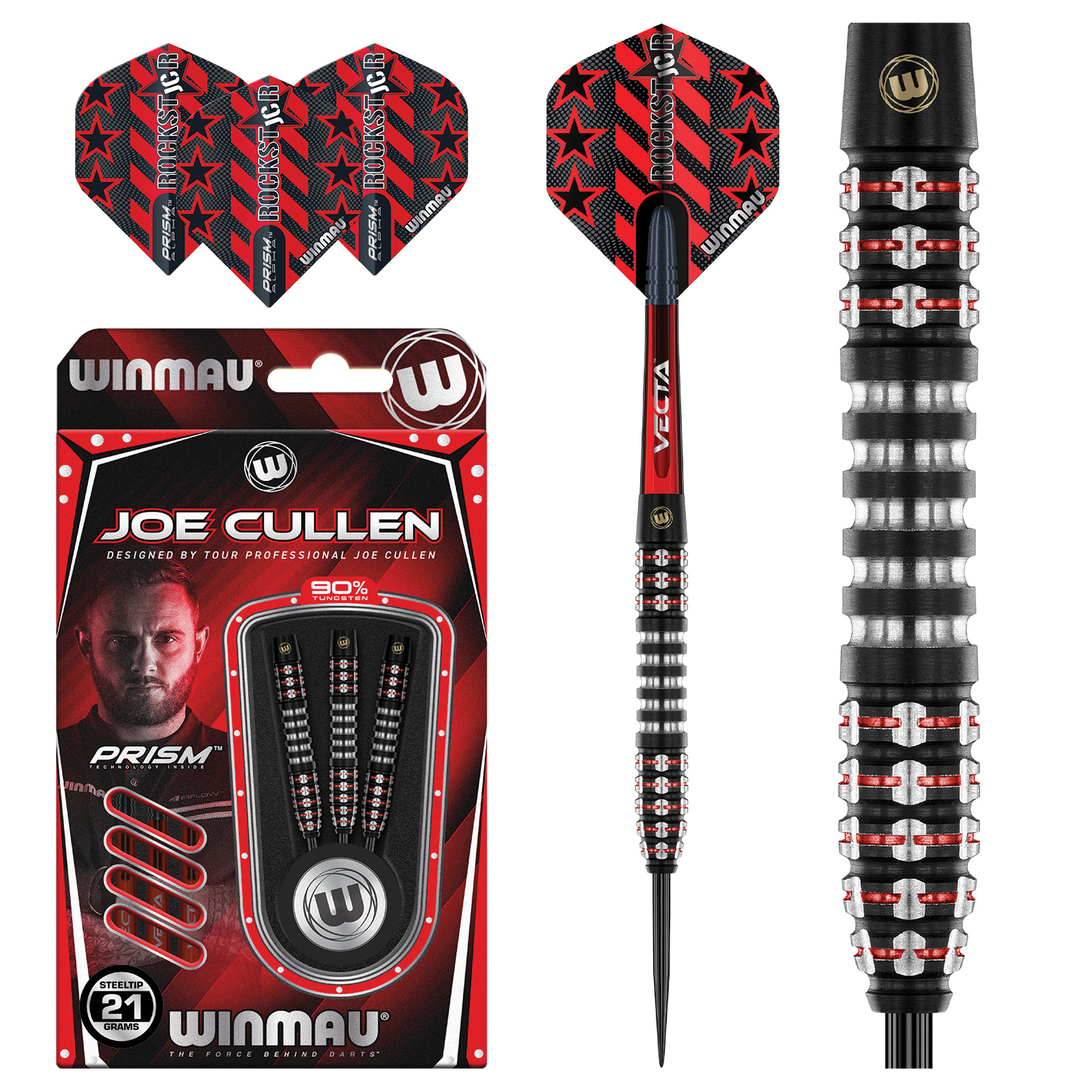 Winmau Steeldart Joe Cullen Ignition 1483 Dartpfeile 90% Tungsten