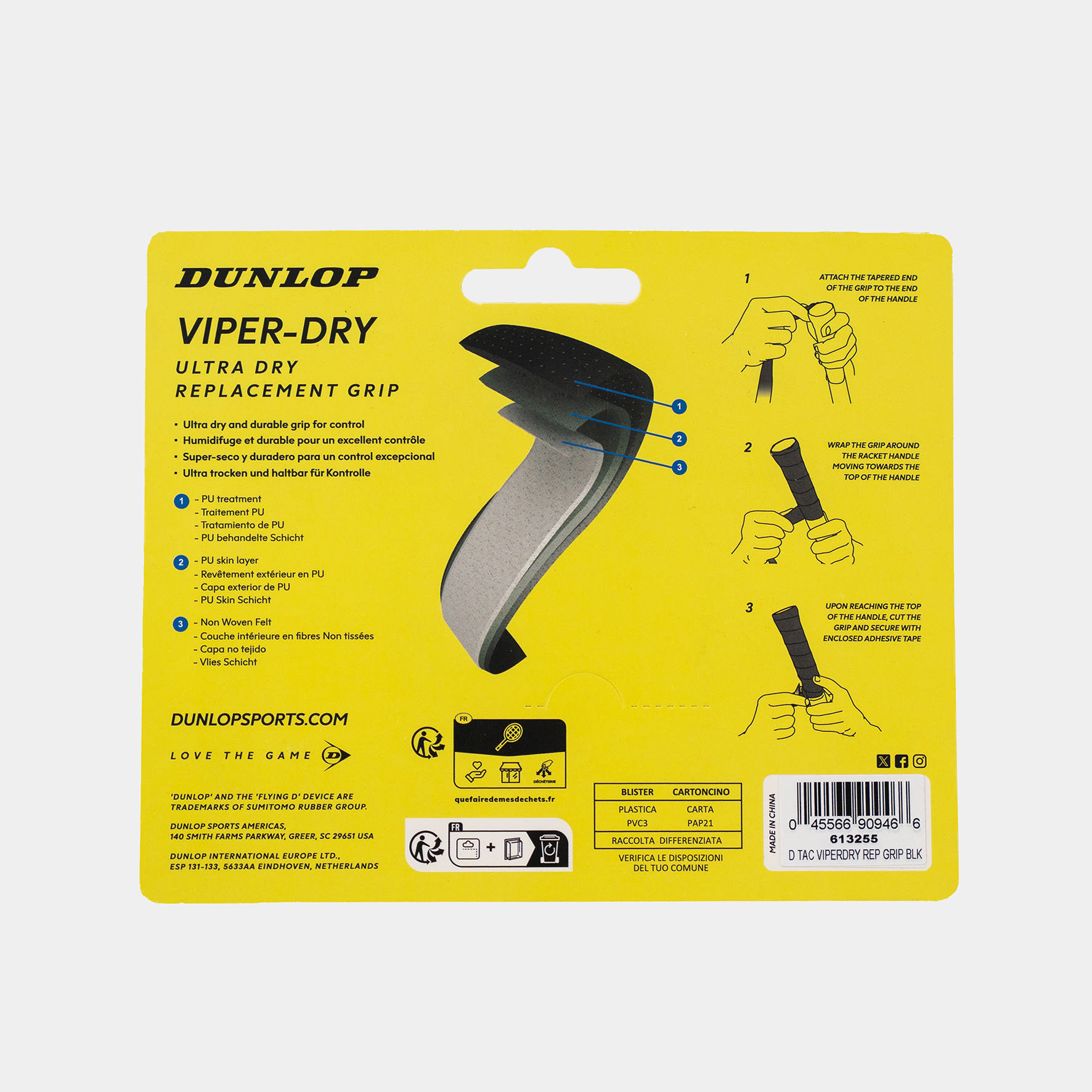 VIPERDRY REPLACEMENT GRIP BLACK 1PC