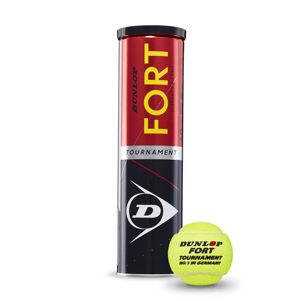 Dunlop Tennisball FORT TOURNAMENT 4TIN Tennisbälle 4er Dose