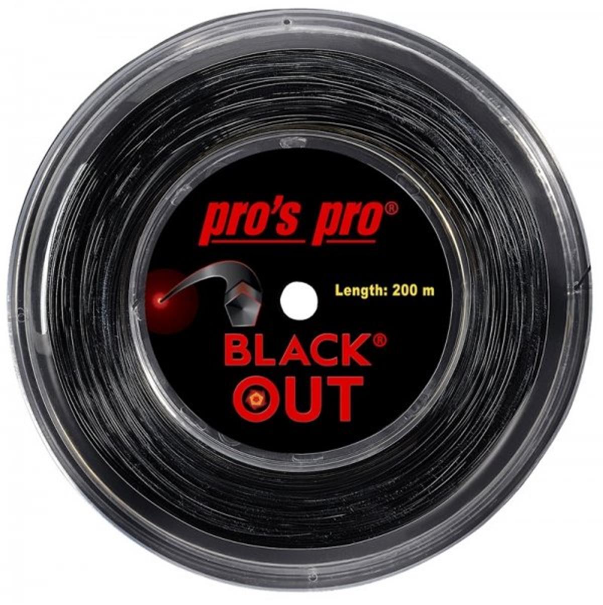 Pros Pro Tennissaite BLACKOUT 200 m Rolle 1.28mm