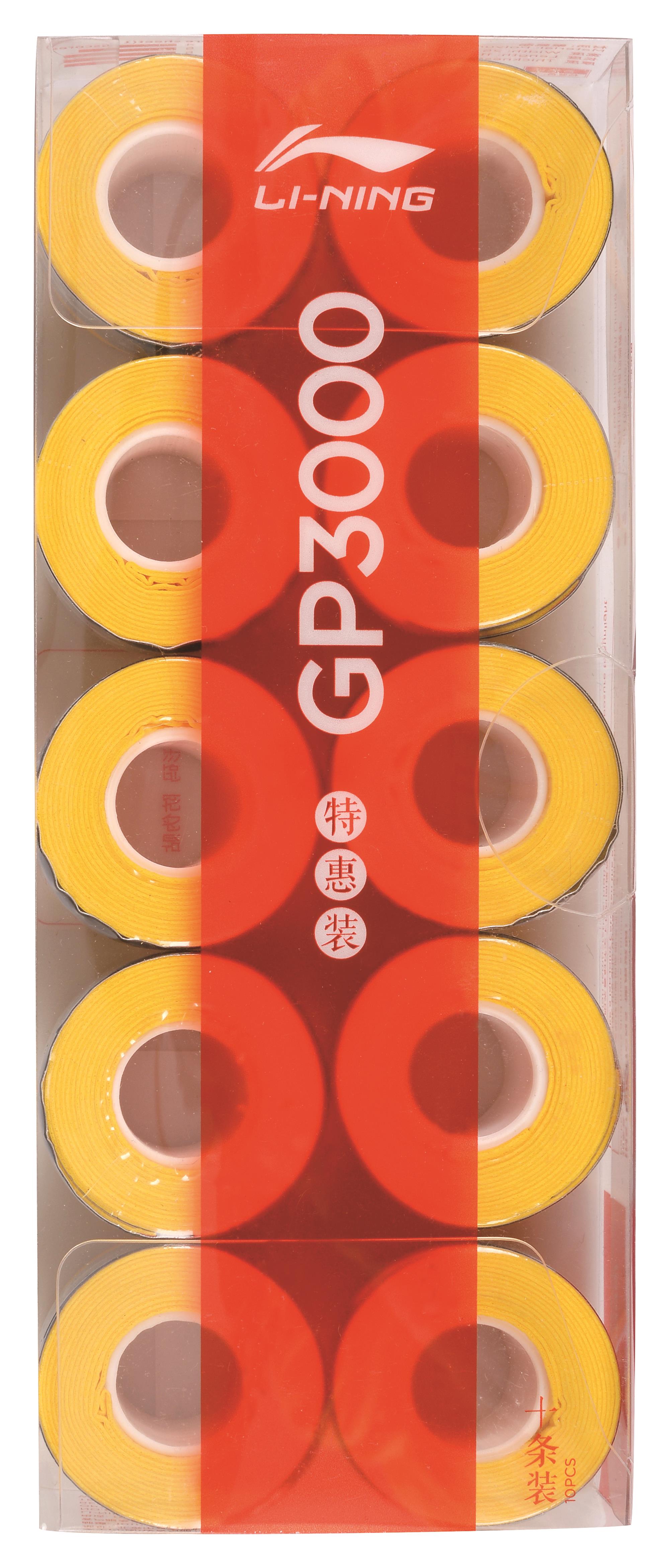 Li-Ning Overgrip GP3000 10er Box gelb