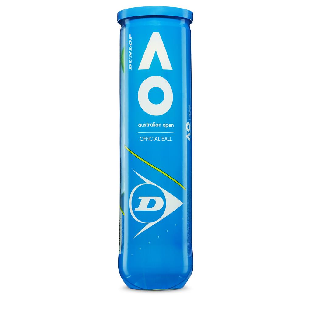 Dunlop Tennisball AUSTRALIAN OPEN 4 PET Tennisbälle 4er Dose 18x