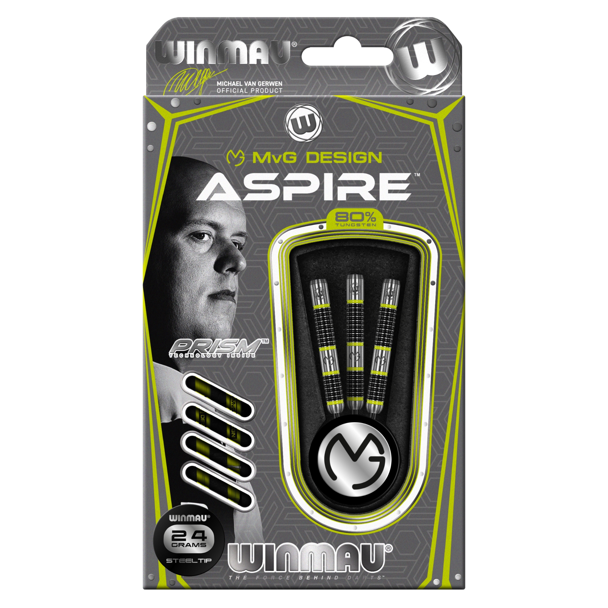 Steeldart Winmau MvG Aspire  1444-24g Dartpfeile