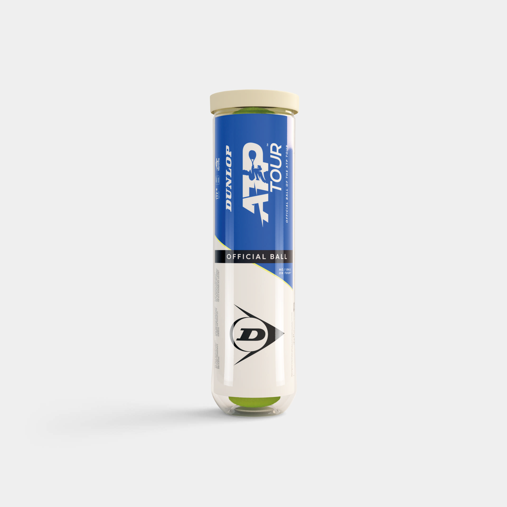 Dunlop Tennisball ATP TOUR 4TIN Tennisbälle 4er PET