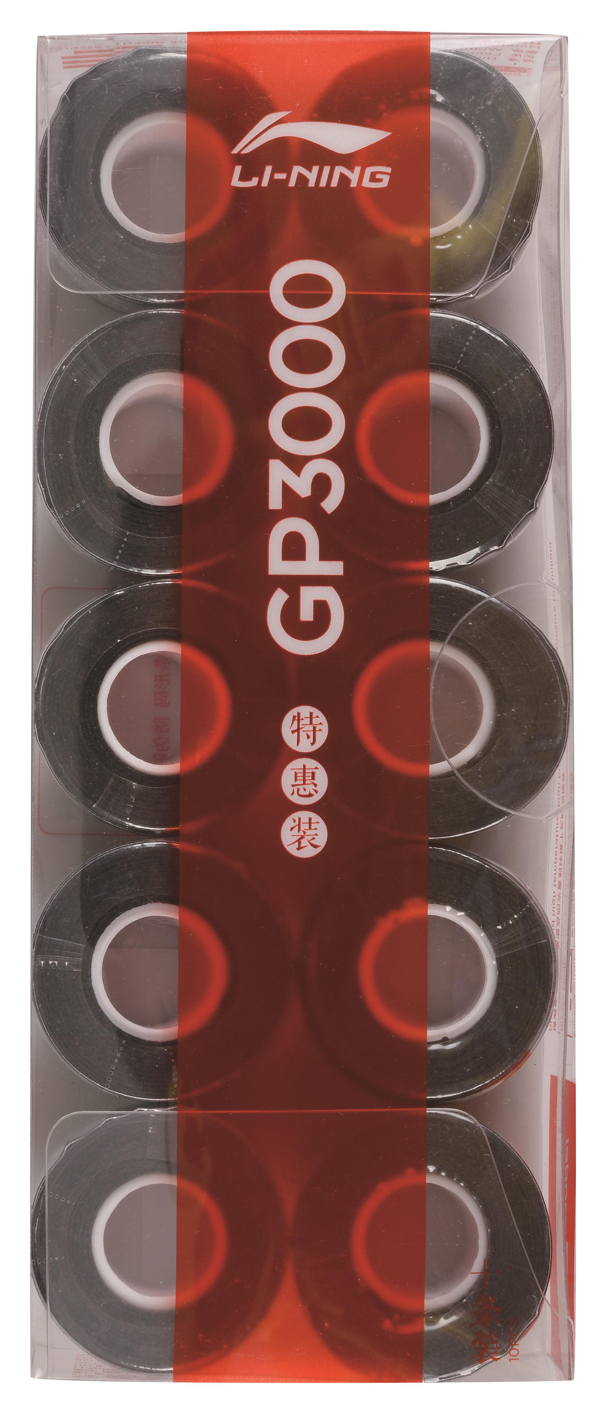 Li-Ning Overgrip GP3000 10er Box schwarz