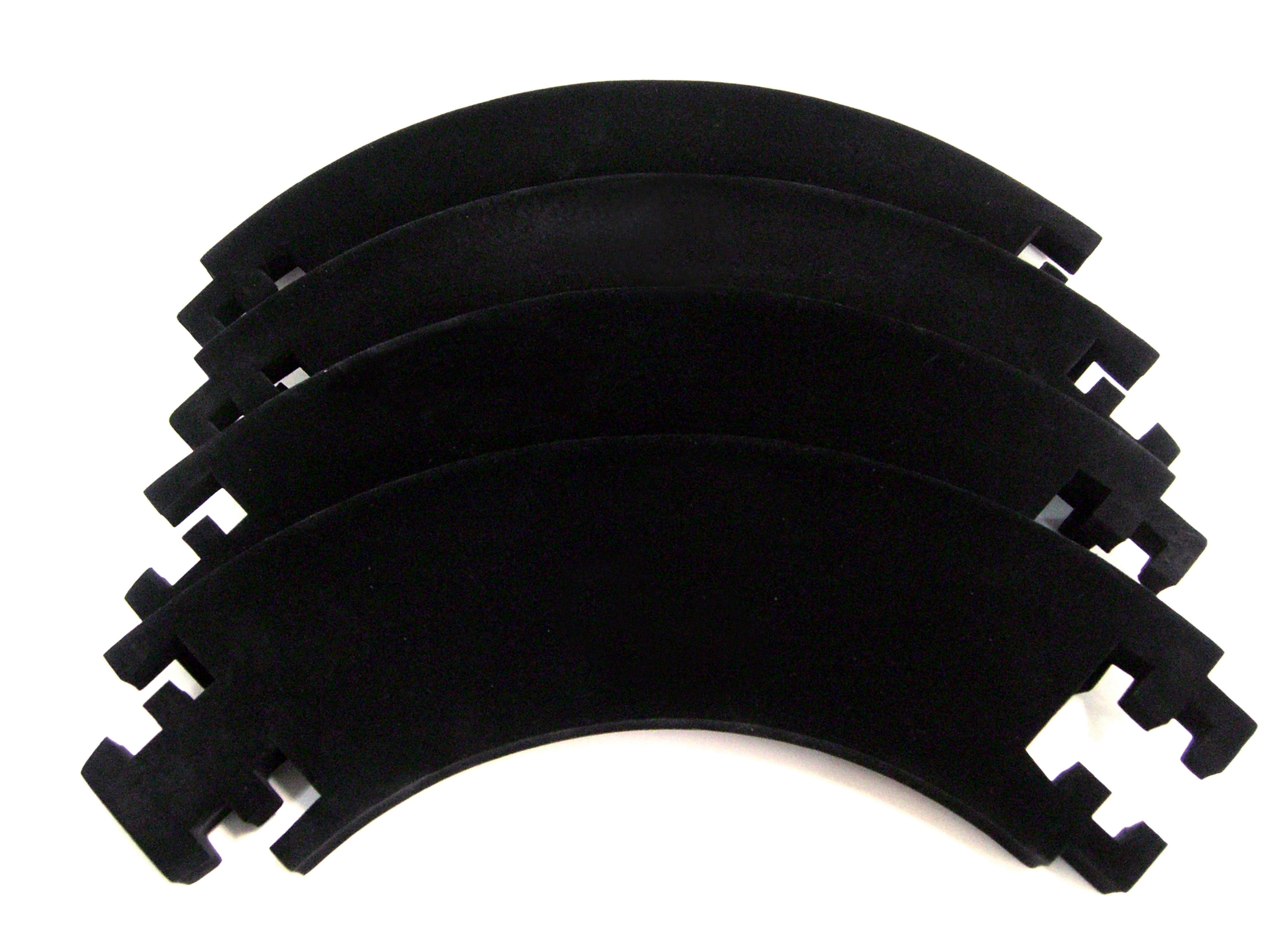 Catchring Karella Stoff 4-tlg. schwarz Dart Surround