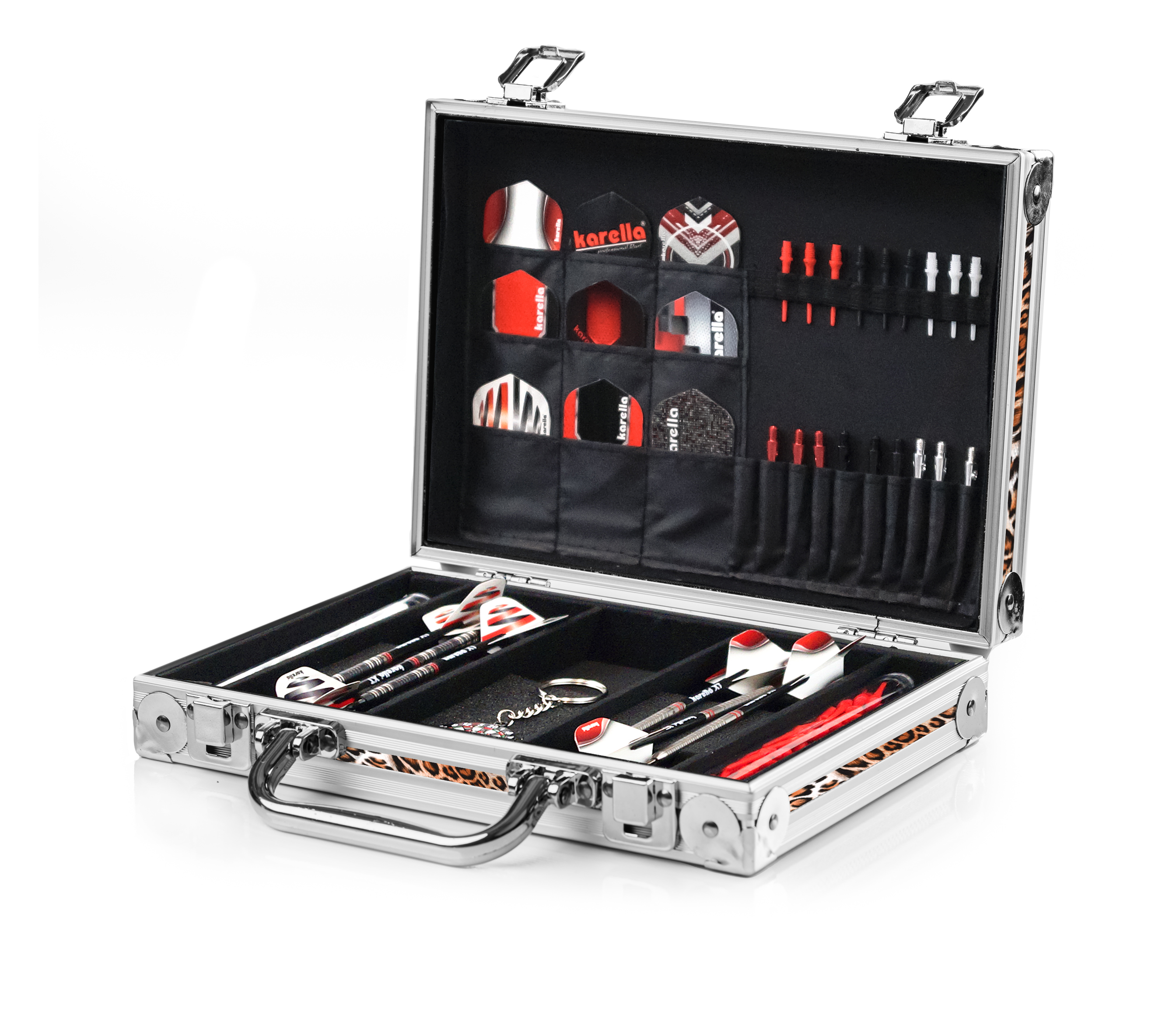 Dartkoffer Alu PAK Luxus leo