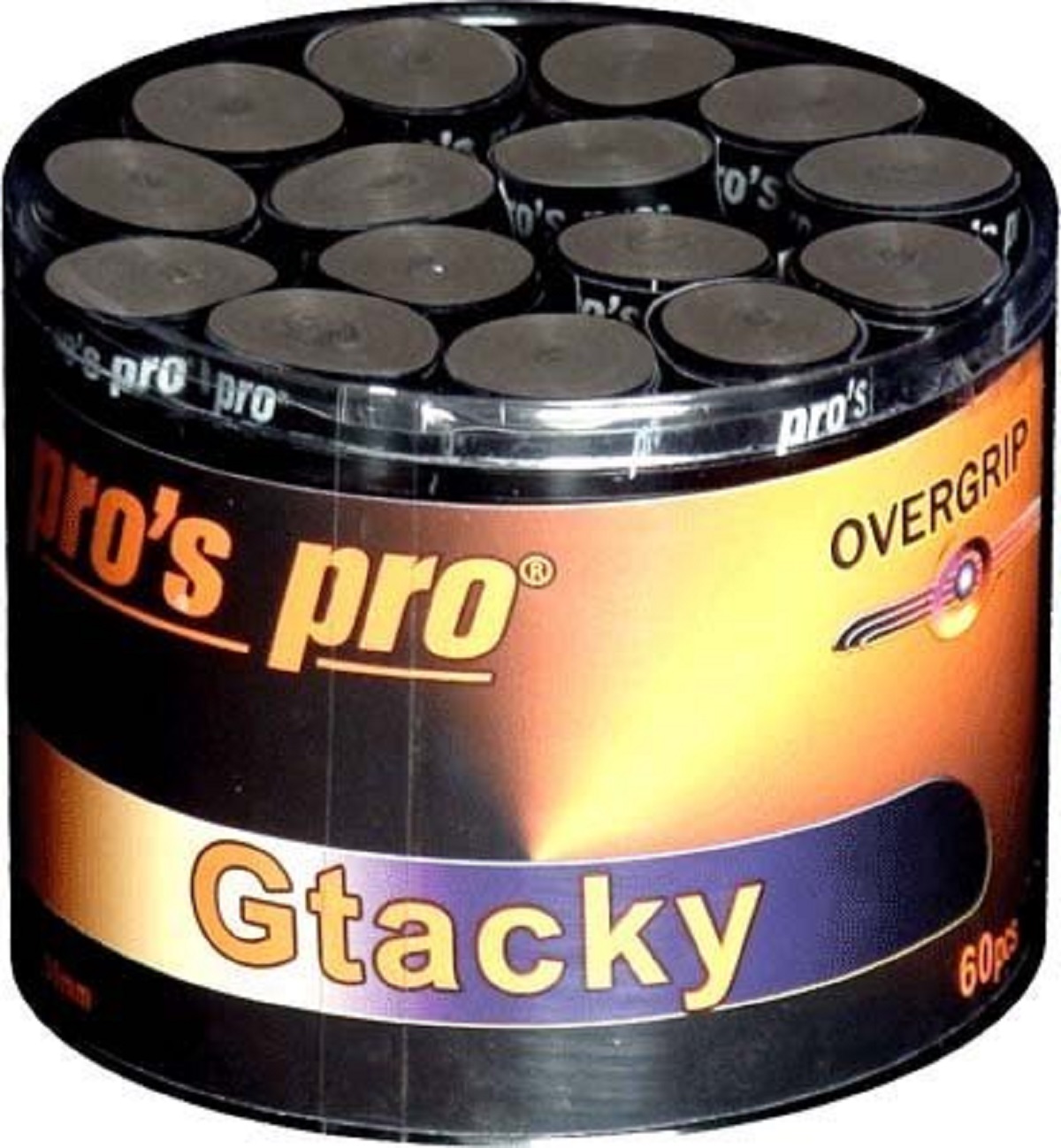Pros Pro Gtacky Overgrips 60er Set schwarz Griffbänder