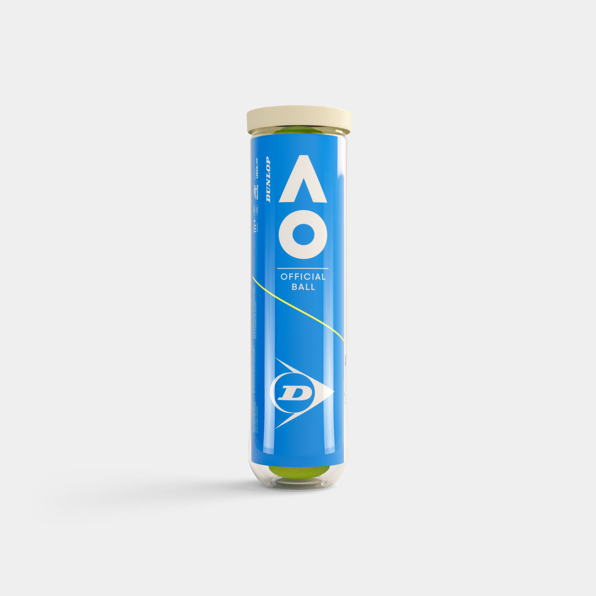 Dunlop Tennisball AUSTRALIAN OPEN 4 PET Tennisbälle 4er Dose