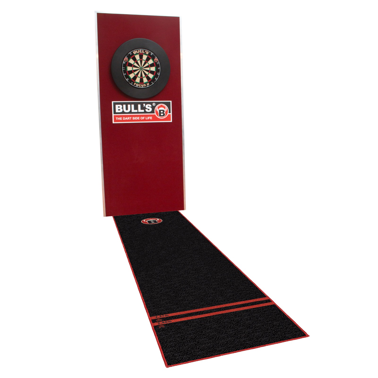 BULL'S Carpet Mat "170" Black Dartteppich