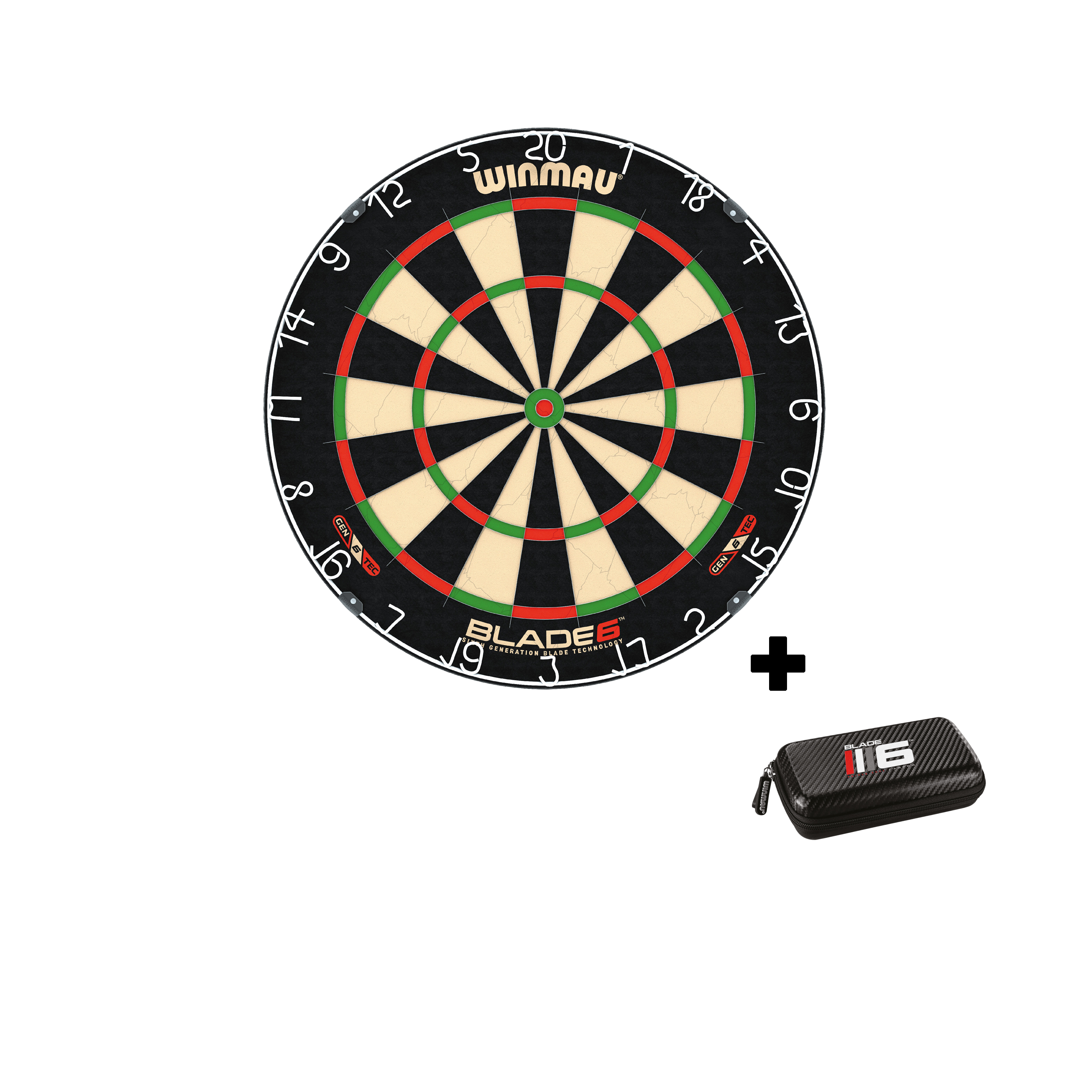 Dartboard Winmau Blade 6 inkl Dart Case Blade 6 Darttasche