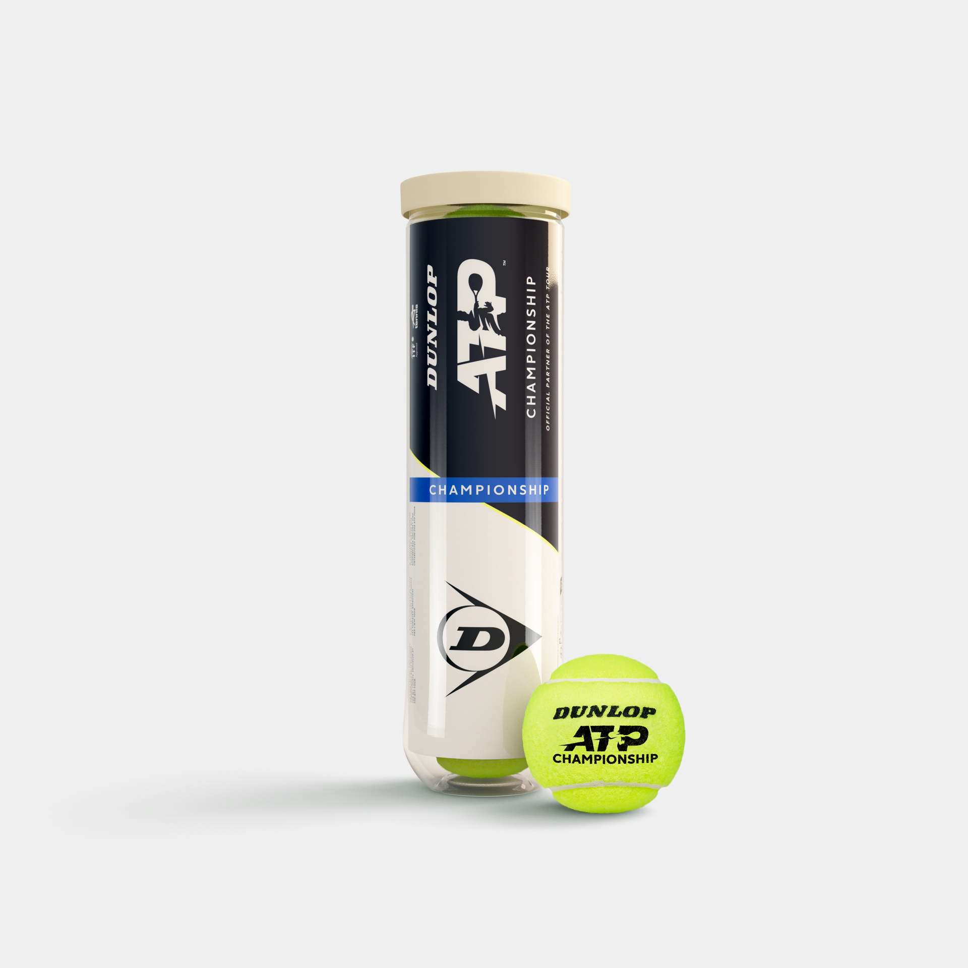 Dunlop Tennisball ATP Championships 4er Tennisbälle 4er PET