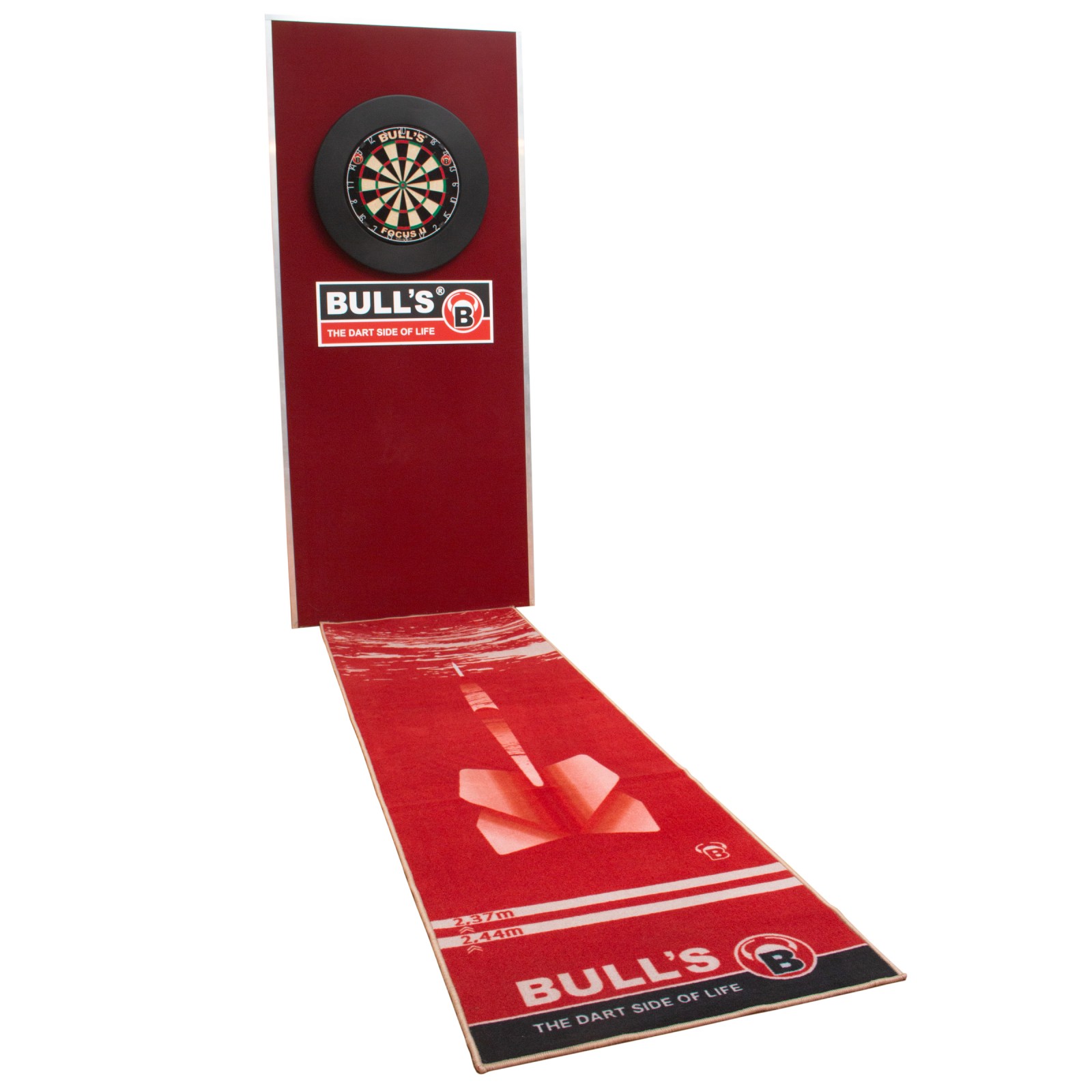 BULL'S Carpet-Mat "180" red Dartteppich