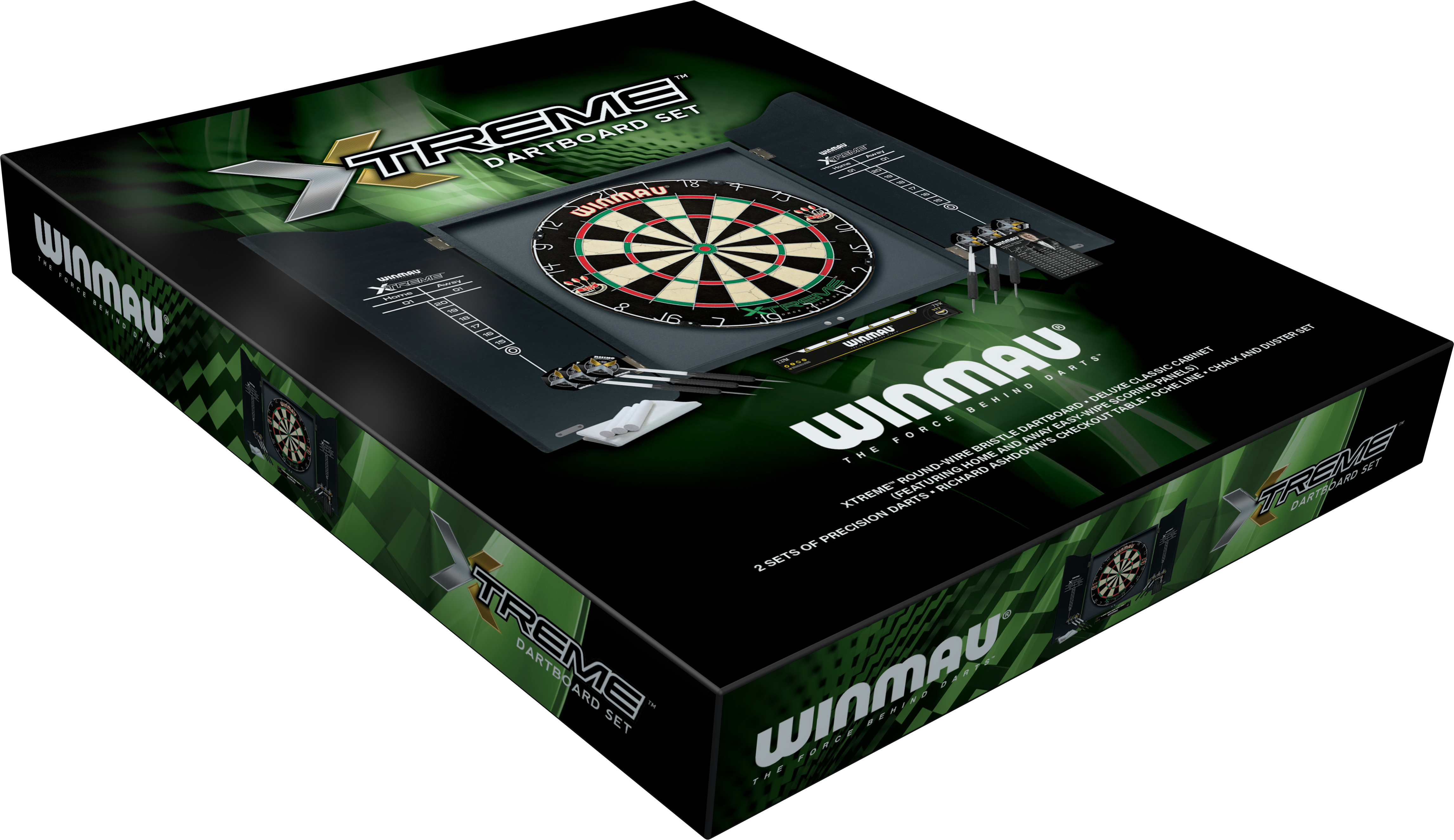 Dartboard/Cabinet-Set Winmau Xtreme inkl. Zub.