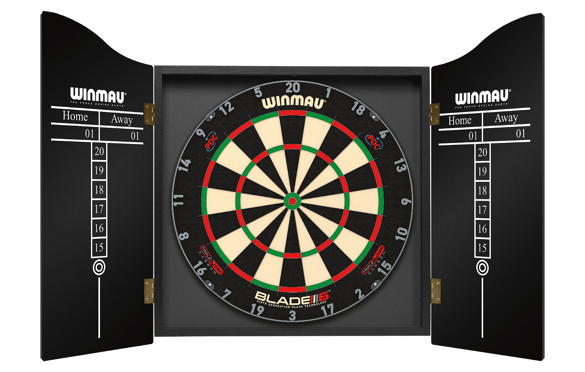 Echtholz-Dartkabinett Cabinet Winmau Man Cave 4004