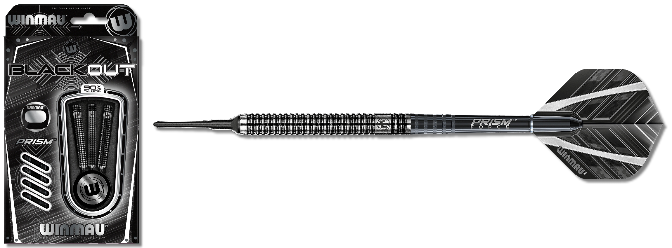 Softdart Winmau Blackout 18g Dartpfeile