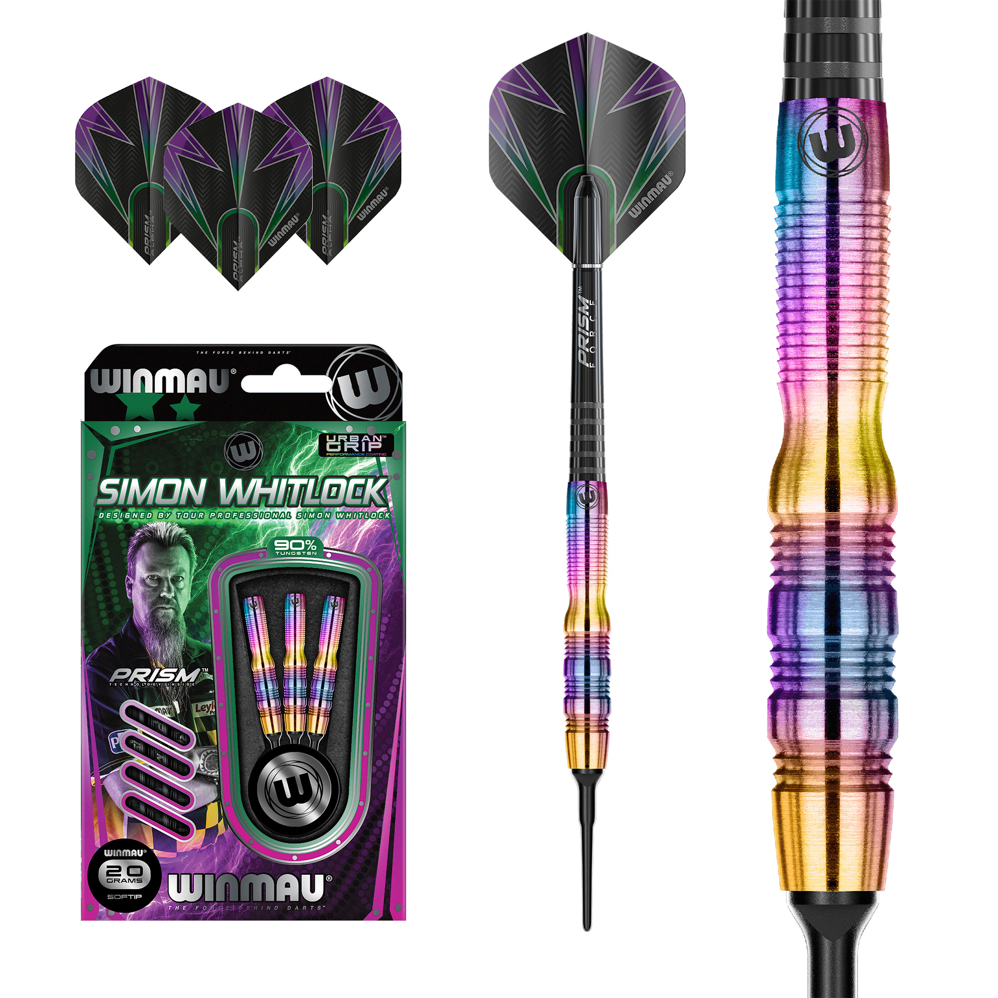 Softdart Winmau S.Whitlock Urban Grip 20g Dartpfeile