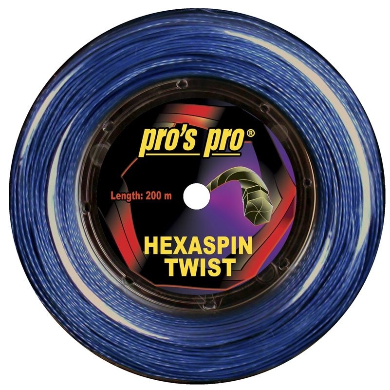 Pros Pro Tennissaite HEXASPIN TWIST 200 m Rolle 1.30mm blau