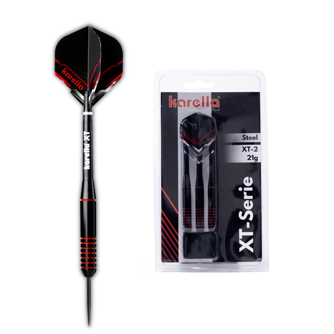 Steeldart Karella Dartpfeile XT-Serie  XT-2  - 21 g Einsteiger Darts