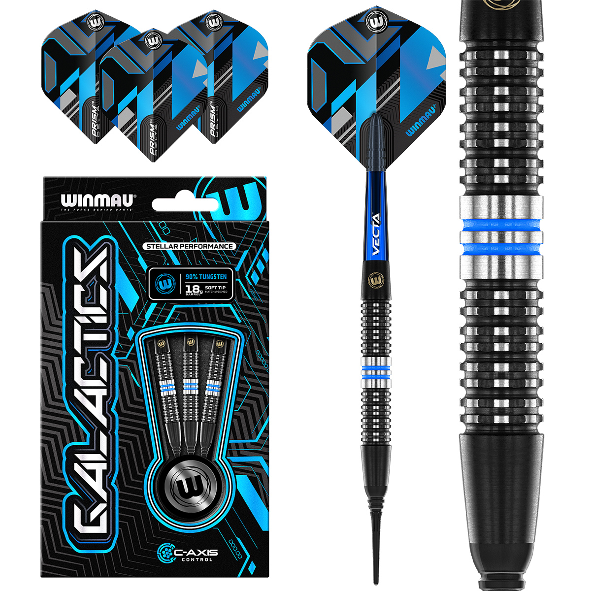 Winmau Softdart Galactics 2493 20 g Dartpfeile