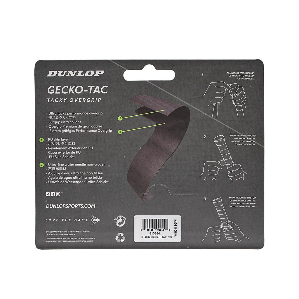 GECKO-TAC OVERGRIP WHITE 3PCS