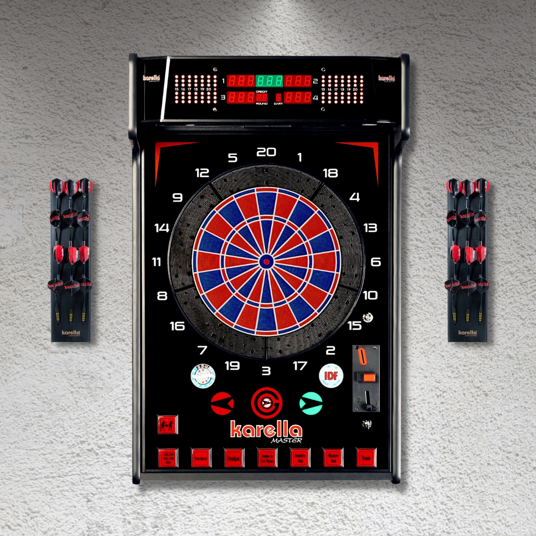 Darthalter Karella Ultimo aus Holz für 12 Dartpfeile