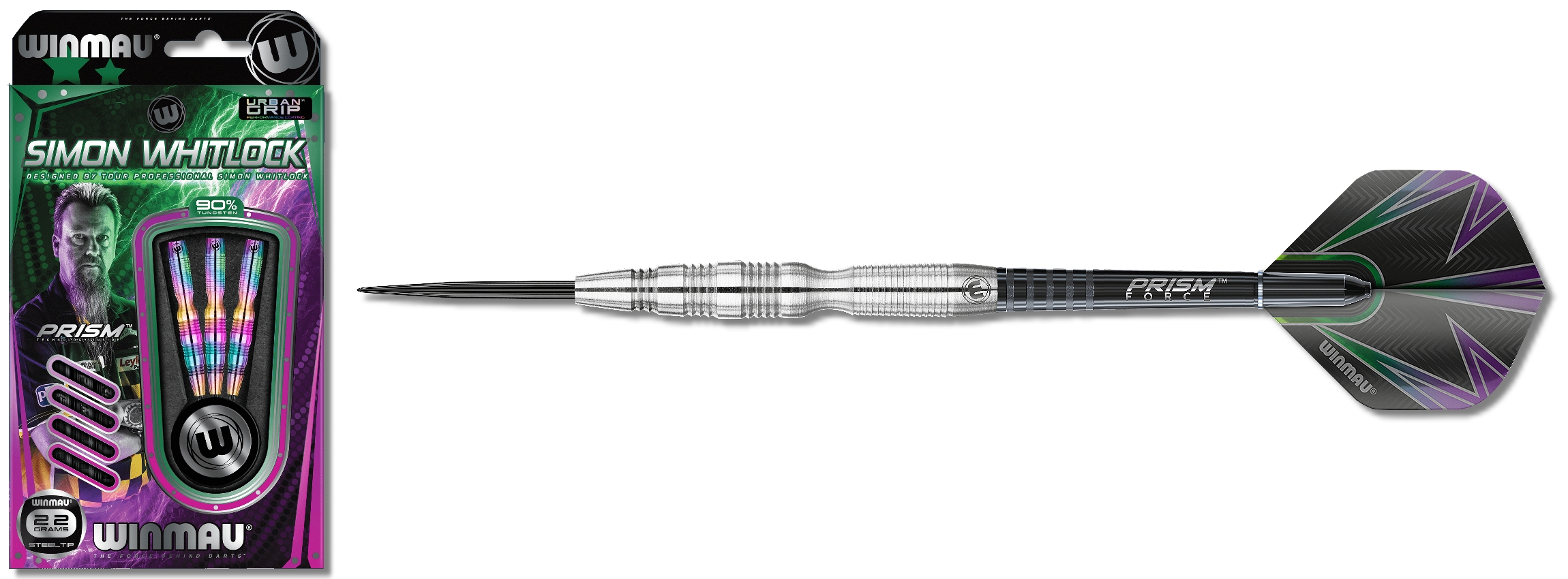Steeldart Winmau S.Whitlock silver 1042-24g
