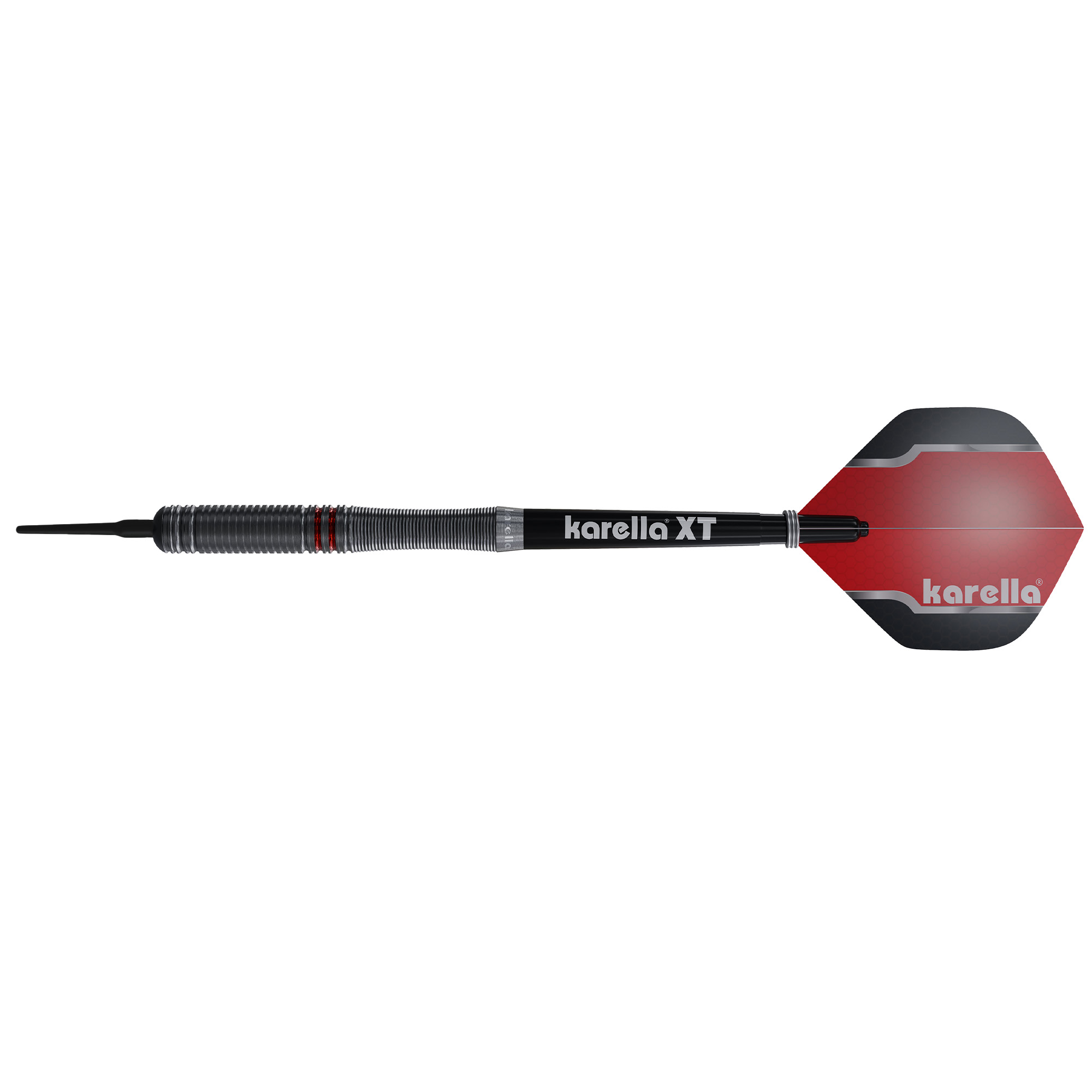 Softdart Karella Fighter, schwarz, 90% Tungsten, 20g Dartpfeile