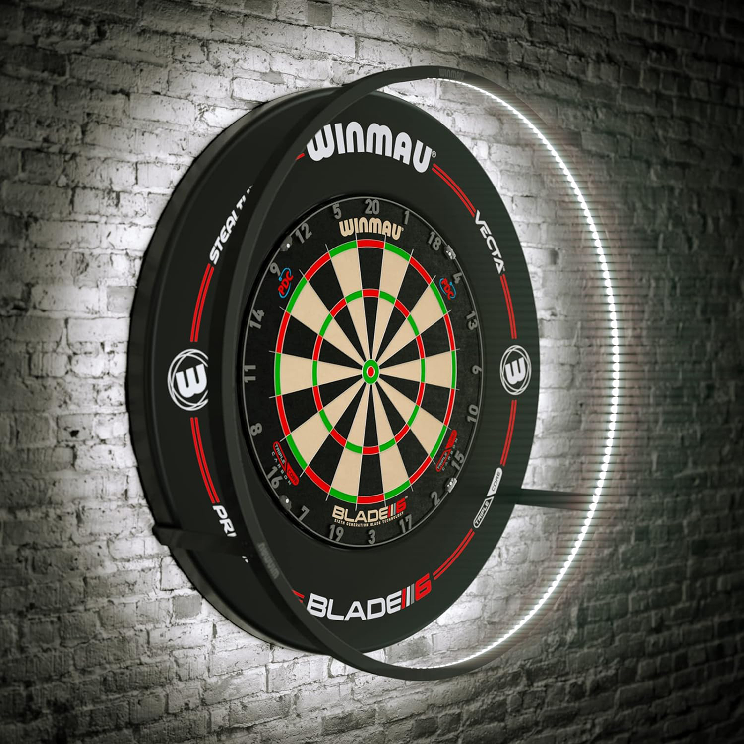 Winmau Dartboard Triple Core + Plasma Beleuchtung + Pro-Line Surrround
