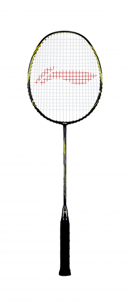 Badmintonschläger High Carbon HC1100 schwarz-orange bespannt